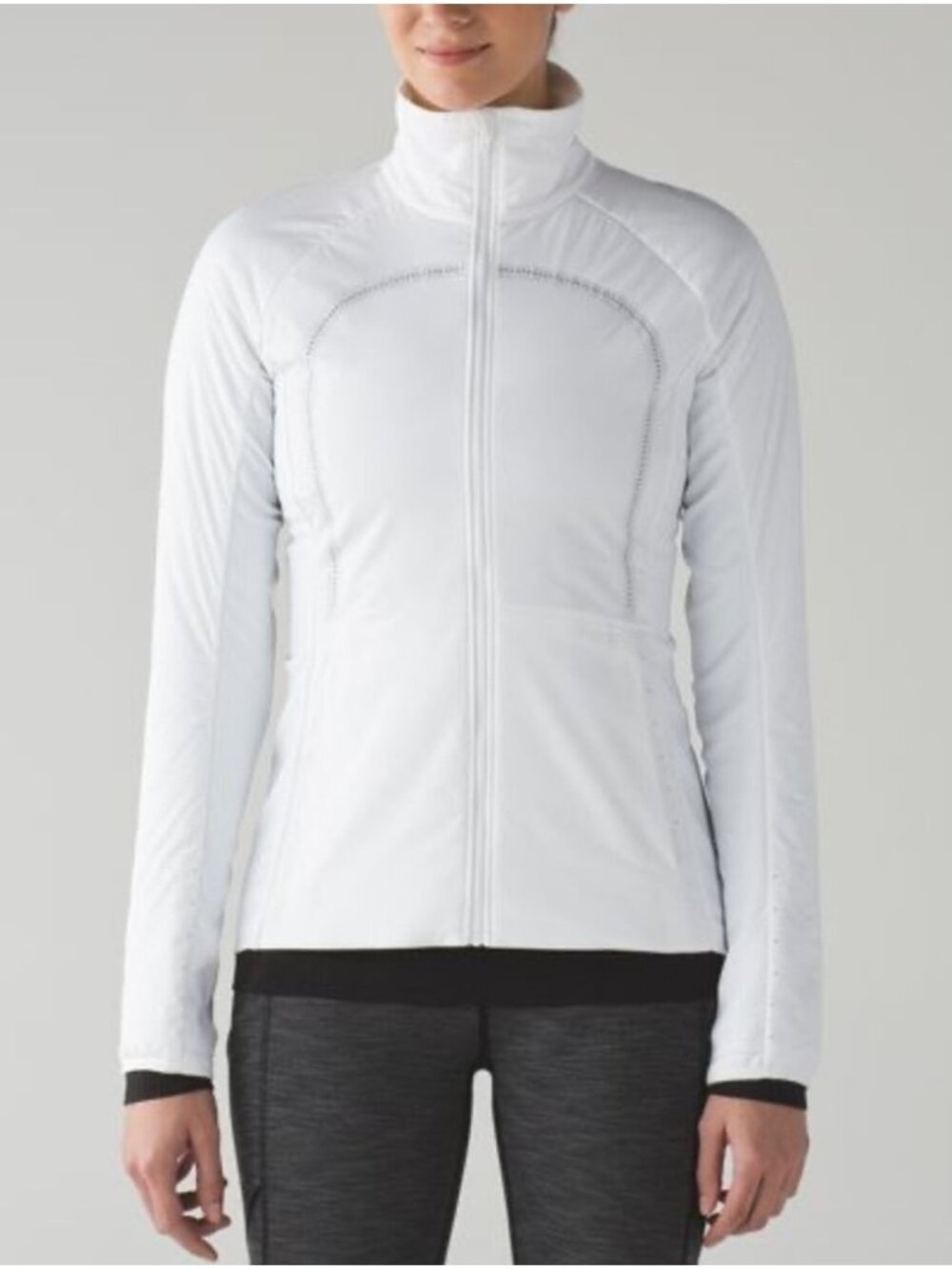 Lululemon Run For Cold Jacket White 8